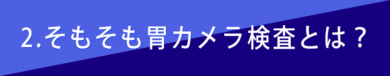 ２，そもそも胃カメラ検査とは？